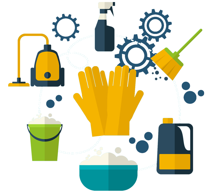 Cleaning Supplies Illustration