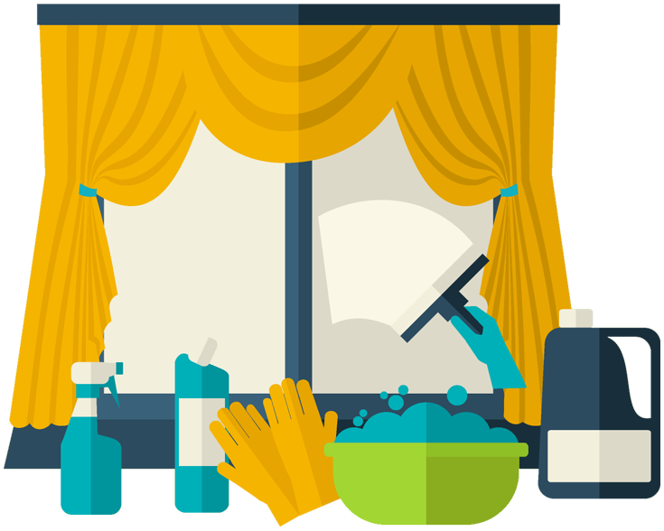 Window Cleaning Illustration